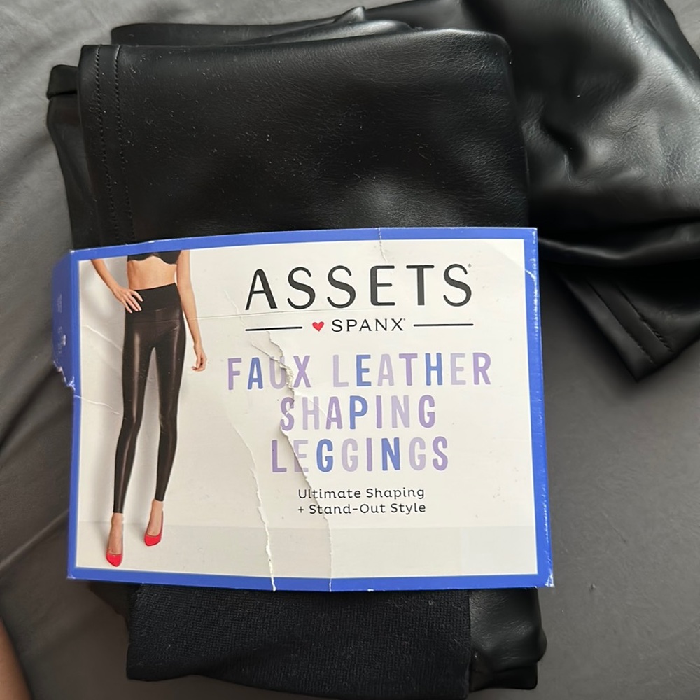 Asset by spanx leather leggings
